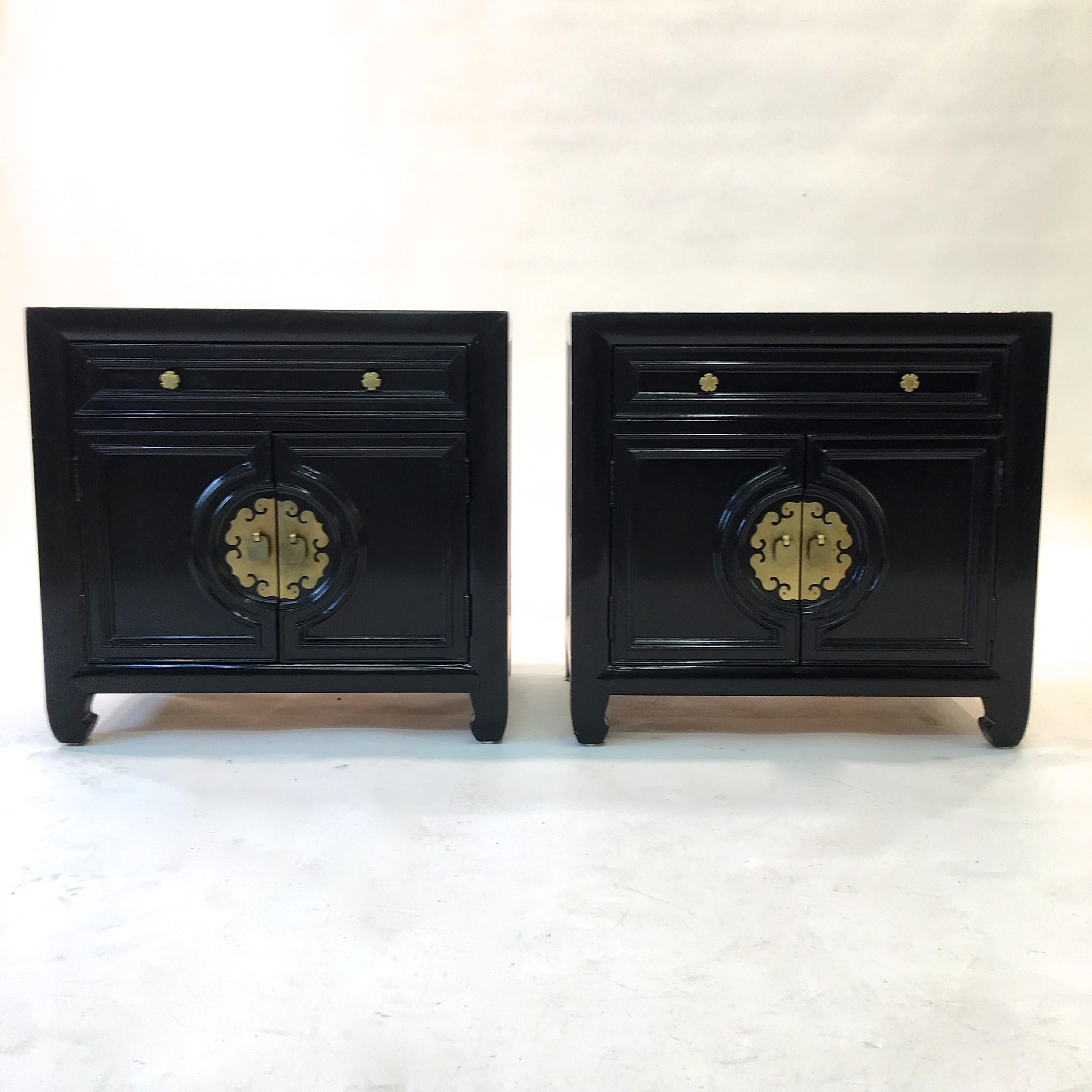 Hollywood Regency Asian Modern Motif Tallboy Chest by Century Furniture 10