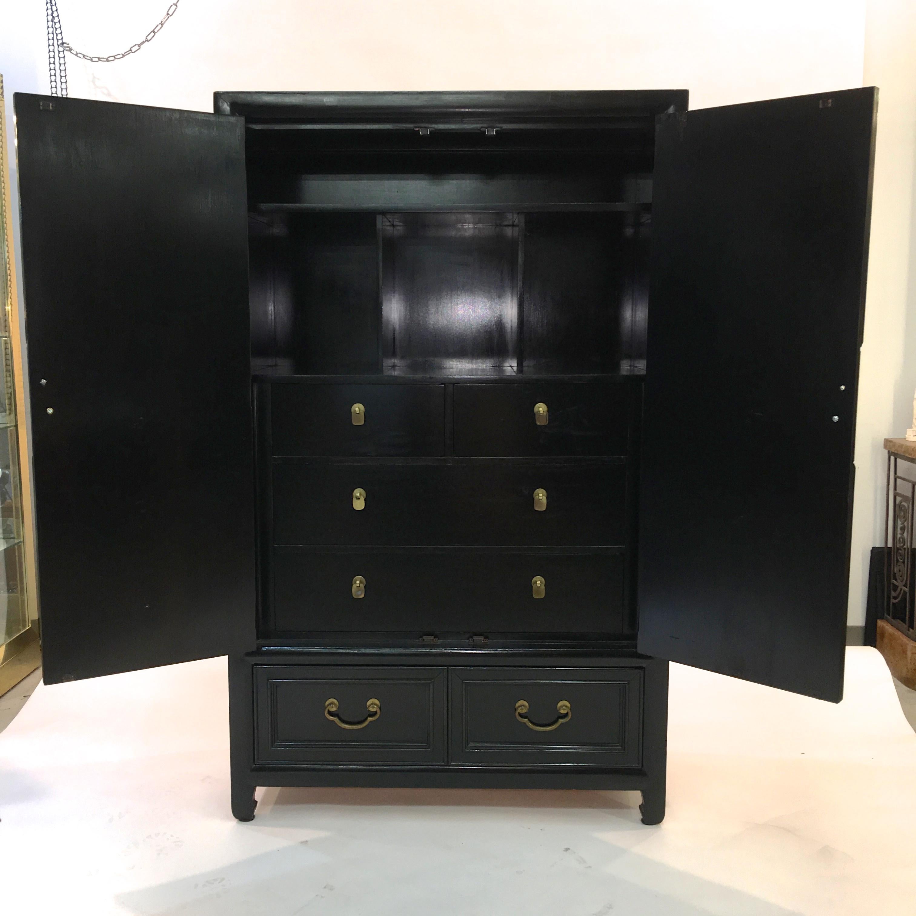 white leather tallboy