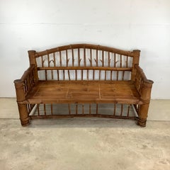 Divano Hollywood Regency in bambù