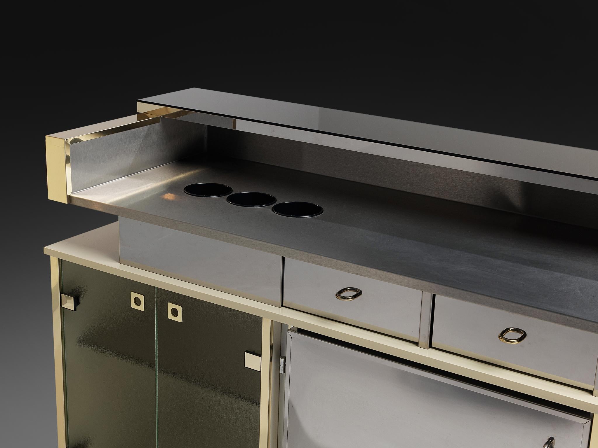 Mobile bar Hollywood Regency nello stile di Willy Rizzo in vendita 4