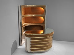 Mueble Bar Hollywood Regency al Estilo de Willy Rizzo