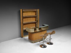 Mobile bar Hollywood Regency nello stile di Willy Rizzo