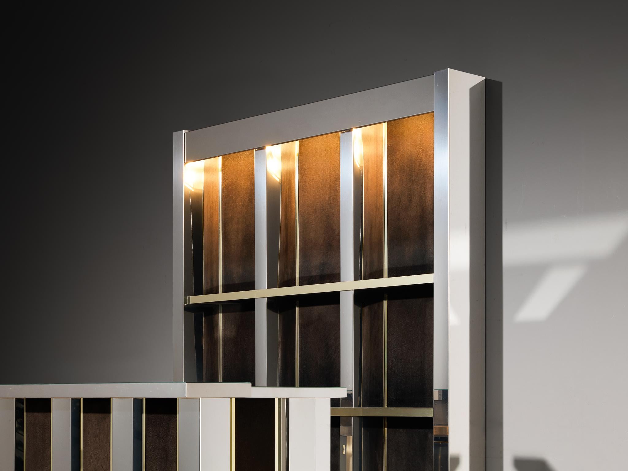Post-Modern Hollywood Regency Bar Cabinet in the Style of Willy Rizzo For Sale