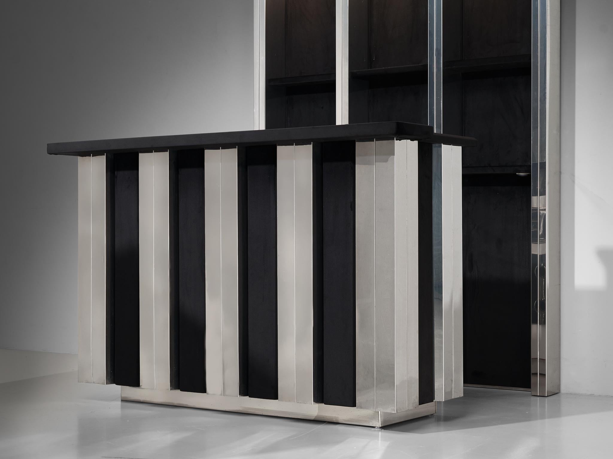 Post-Modern Hollywood Regency Bar Cabinet in the Style of Willy Rizzo For Sale
