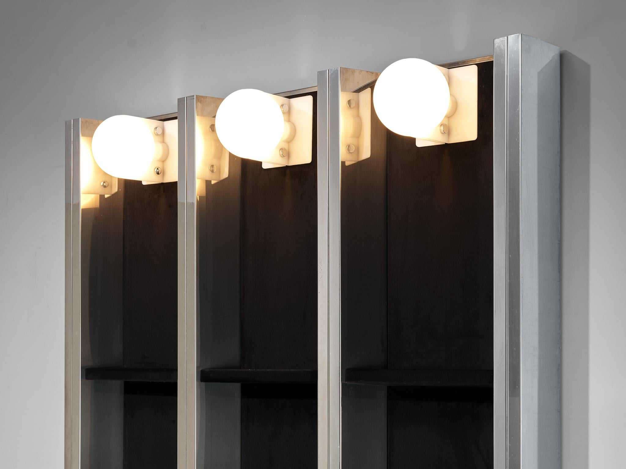 Italian Hollywood Regency Bar Cabinet in the Style of Willy Rizzo For Sale