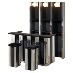 Hollywood Regency Bar Cabinet in the Style of Willy Rizzo