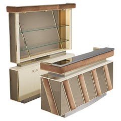 Hollywood Regency Bar Cabinet in the Style of Willy Rizzo