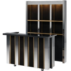 Hollywood Regency Bar Cabinet in the Style of Willy Rizzo