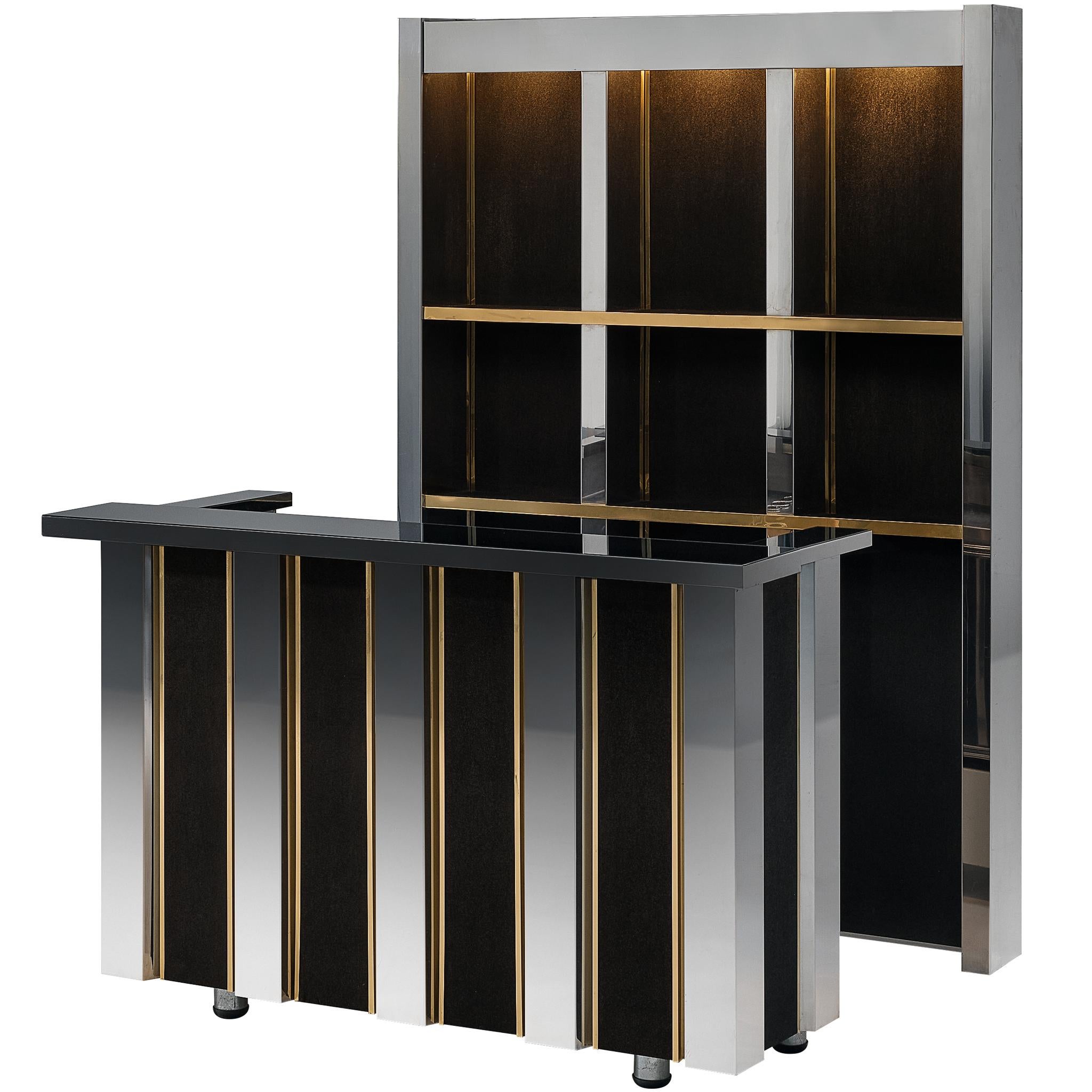 Mobile bar Hollywood Regency nello stile di Willy Rizzo