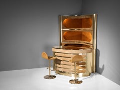 Hollywood Regency Bar Cabinet in the Style of Willy Rizzo