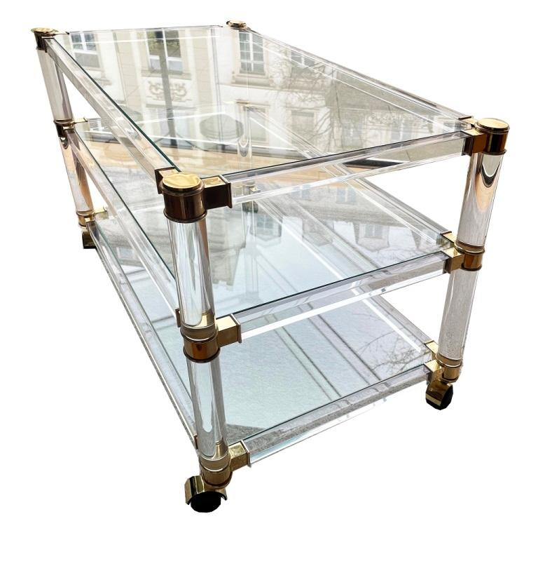 Hollywood Regency bar cart 1970 In Good Condition For Sale In Wiesbaden, DE