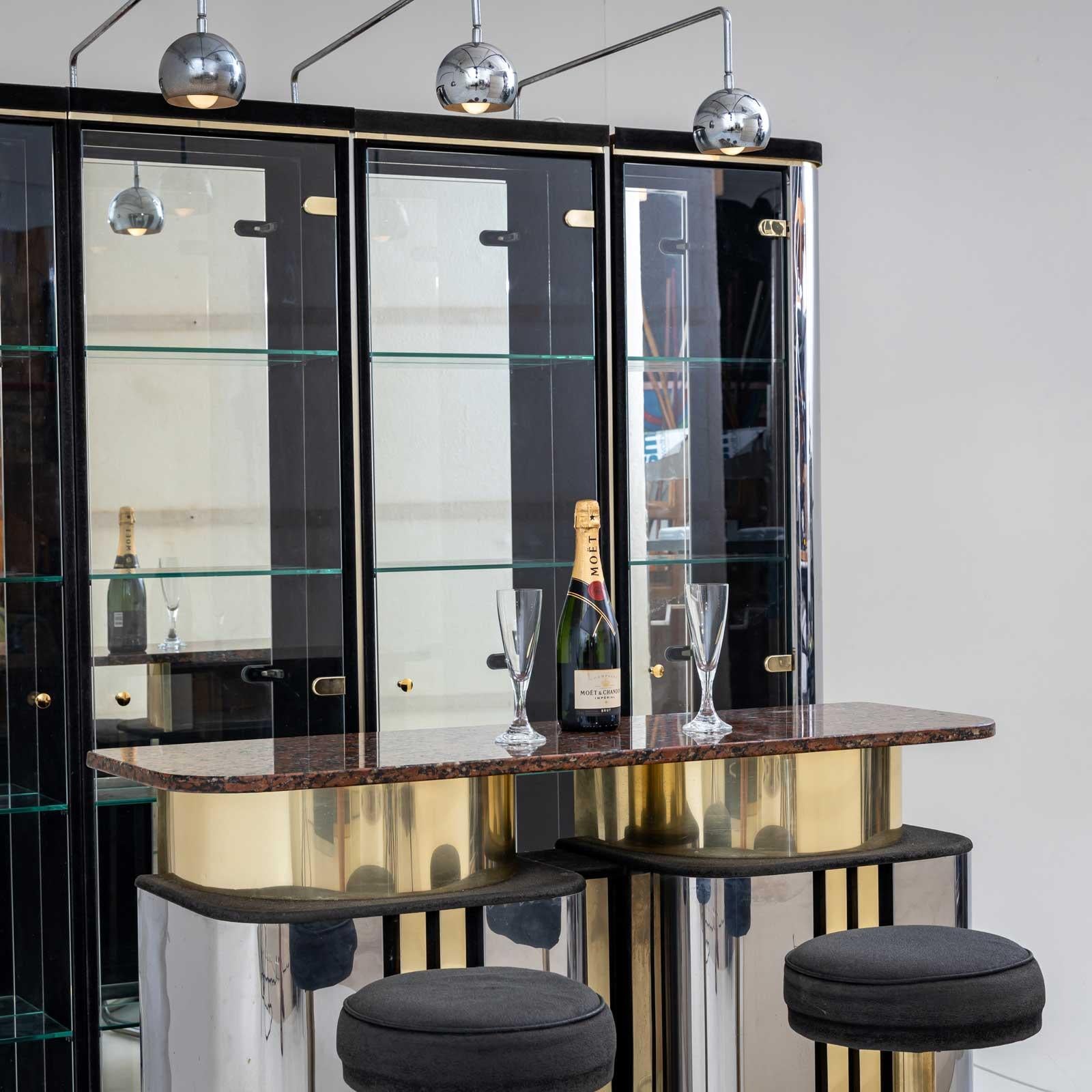 Hollywood Regency Bar with Counter, Italy 1970s For Sale 3