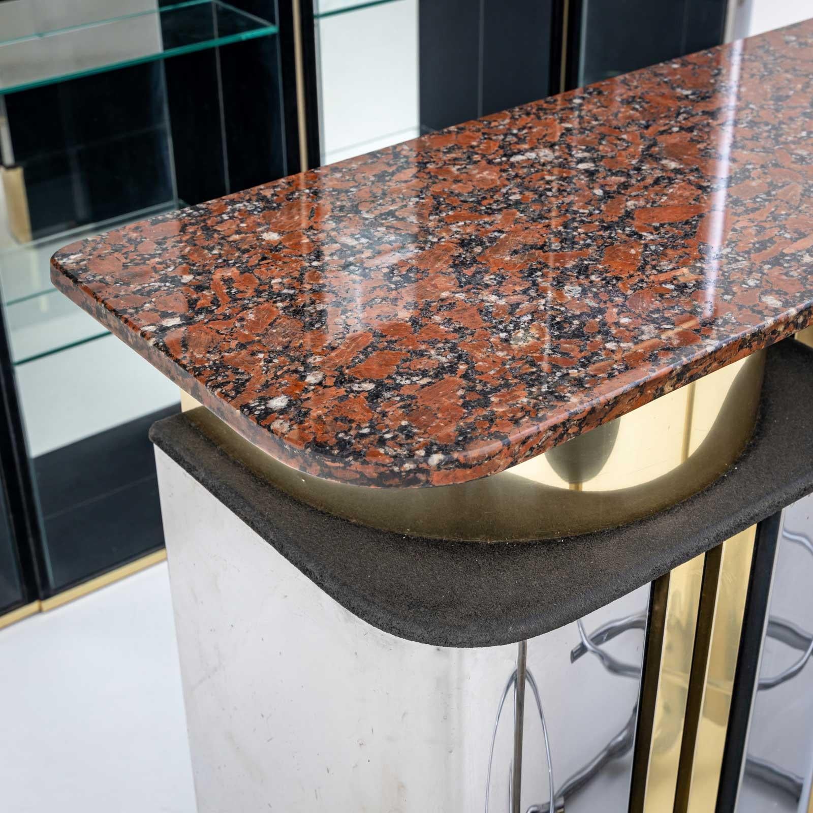 Hollywood Regency Bar with Counter, Italy 1970s For Sale 1