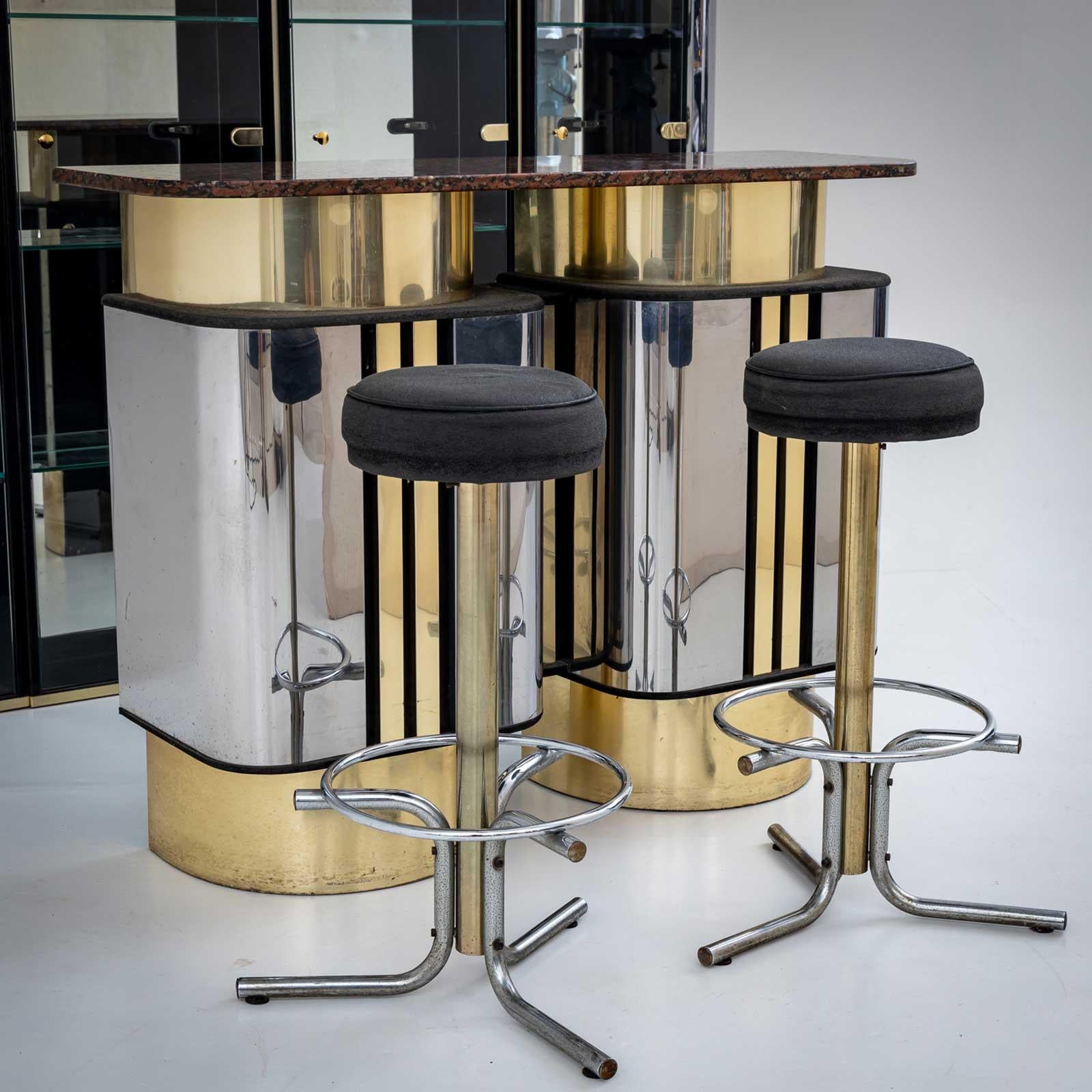 Hollywood Regency Bar with Counter, Italy 1970s For Sale 2