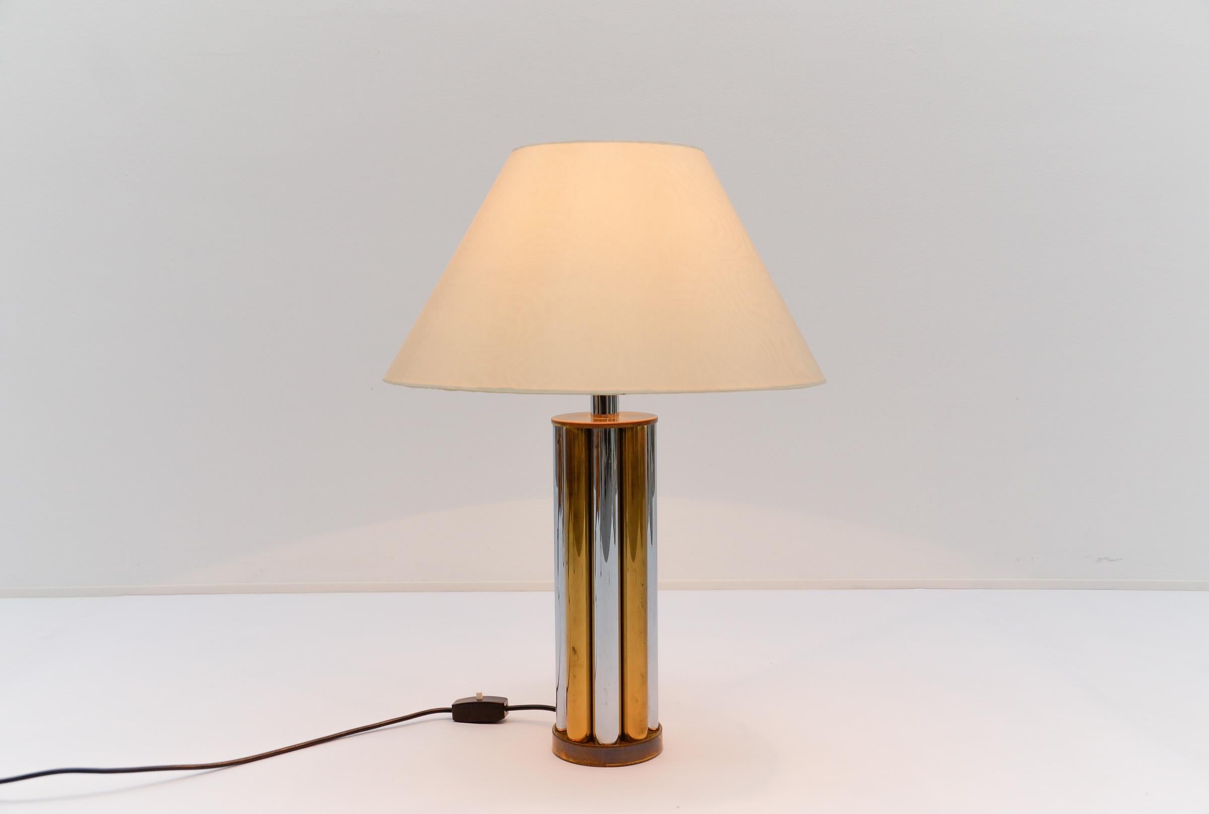 Hollywood Regency Bicolor Table Lamp Base by Leola, Germany, 1970s For Sale 6