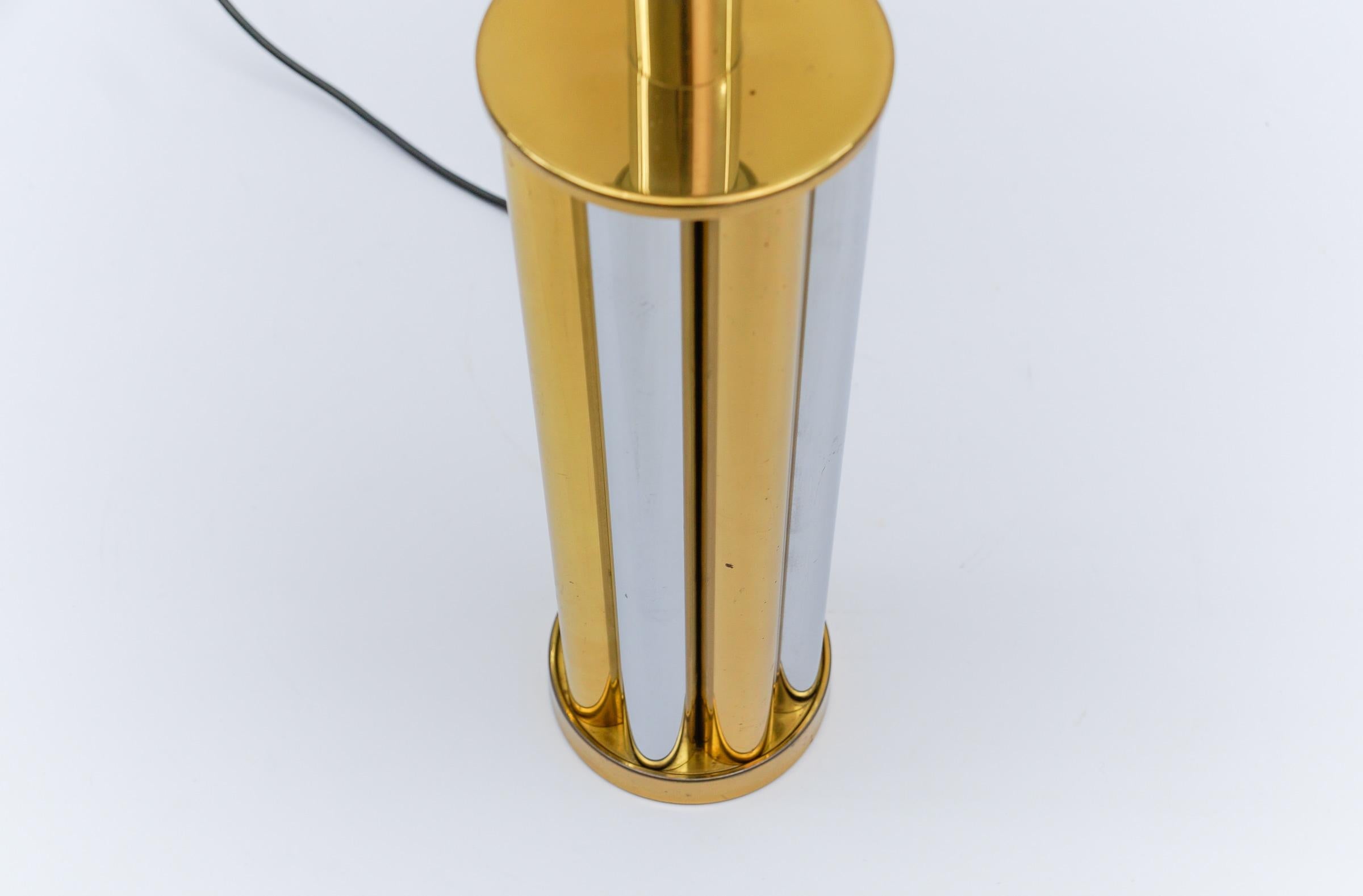 Mid-20th Century Hollywood Regency Bicolor Table Lamp Base by Leola, Germany, 1970s For Sale