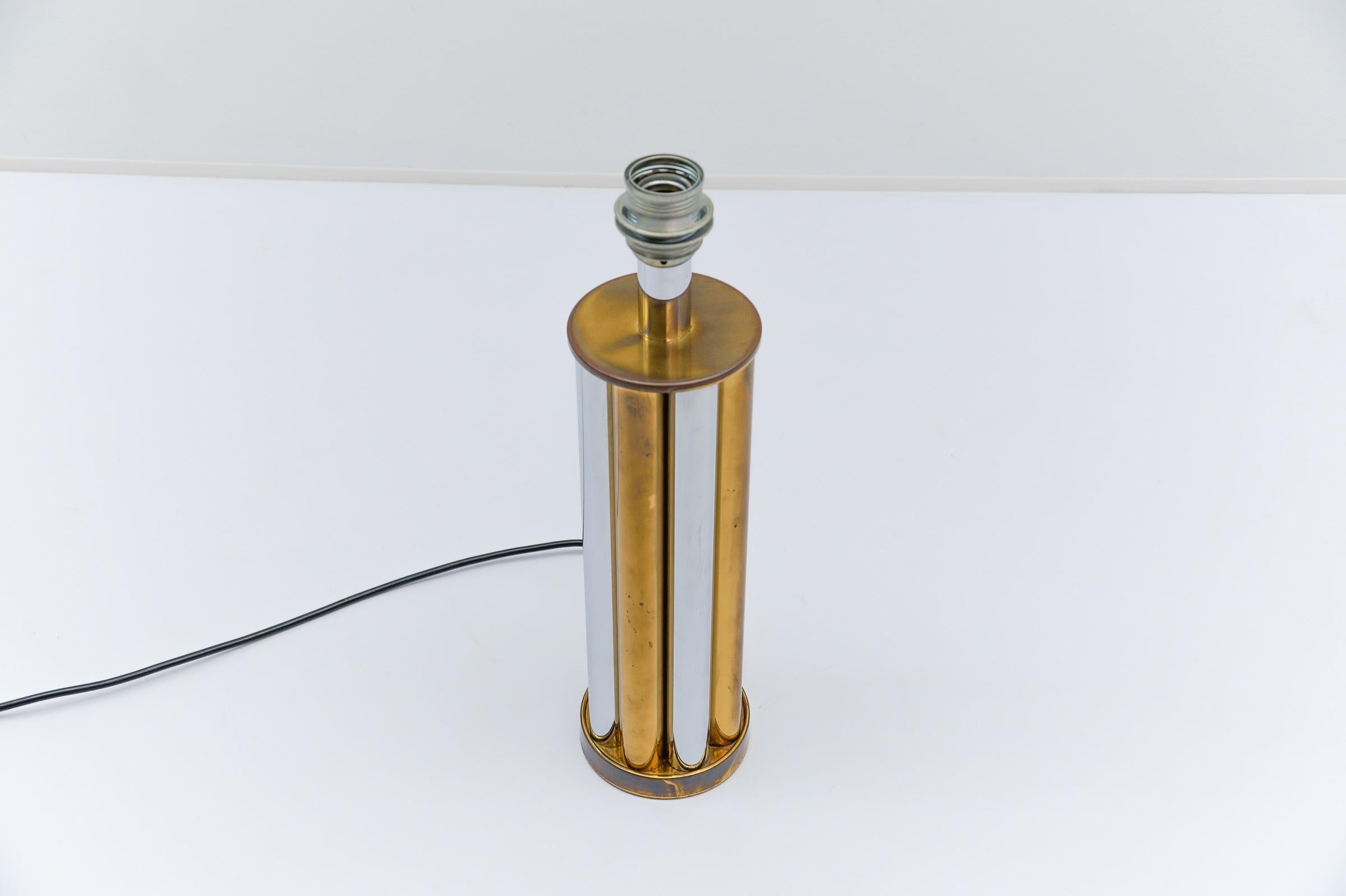 Mid-20th Century Hollywood Regency Bicolor Table Lamp Base by Leola, Germany, 1970s For Sale