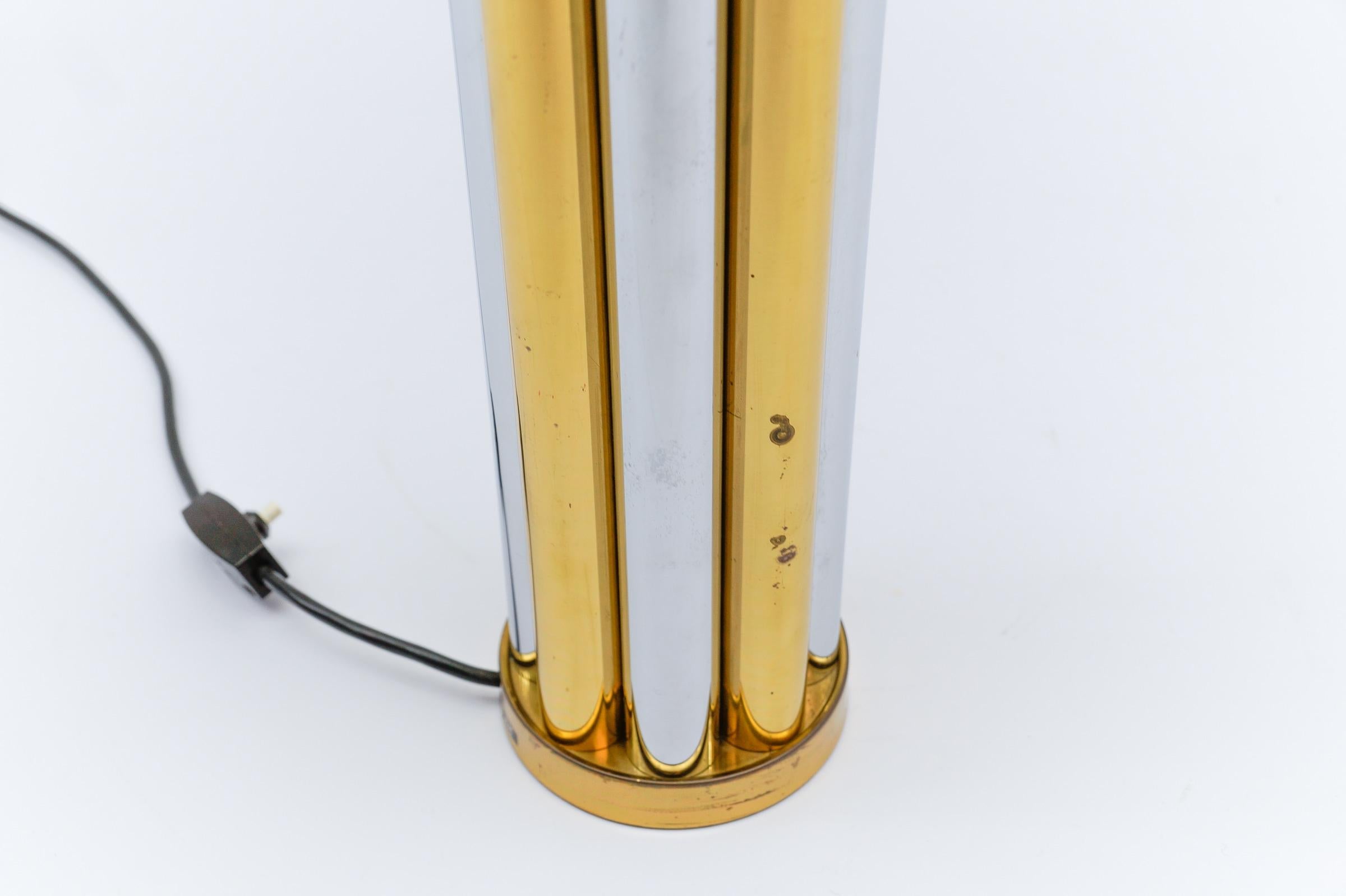 Hollywood Regency Bicolor Table Lamp Base by Leola, Germany, 1970s For Sale 1