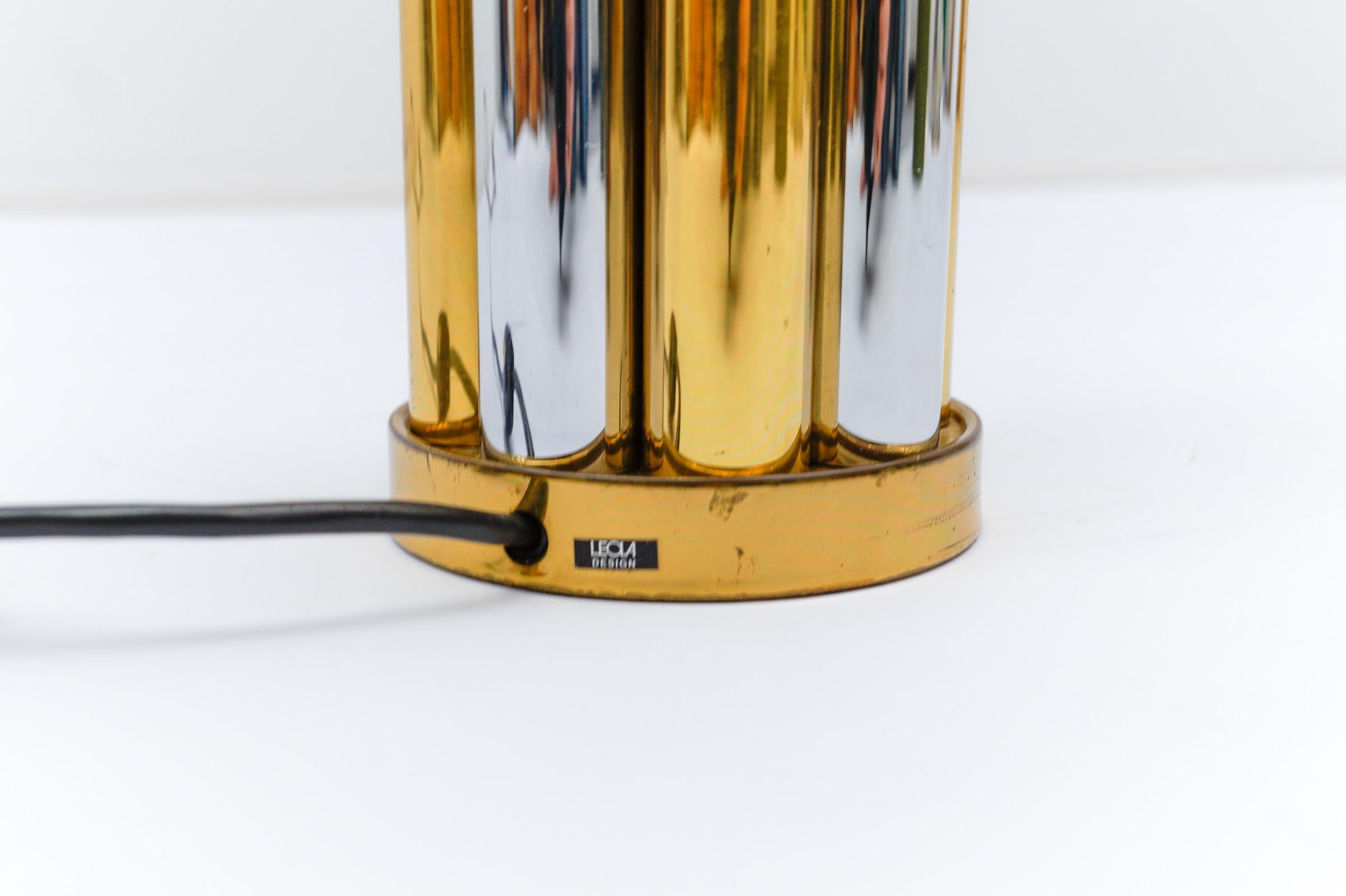 Hollywood Regency Bicolor Table Lamp Base by Leola, Germany, 1970s For Sale 2
