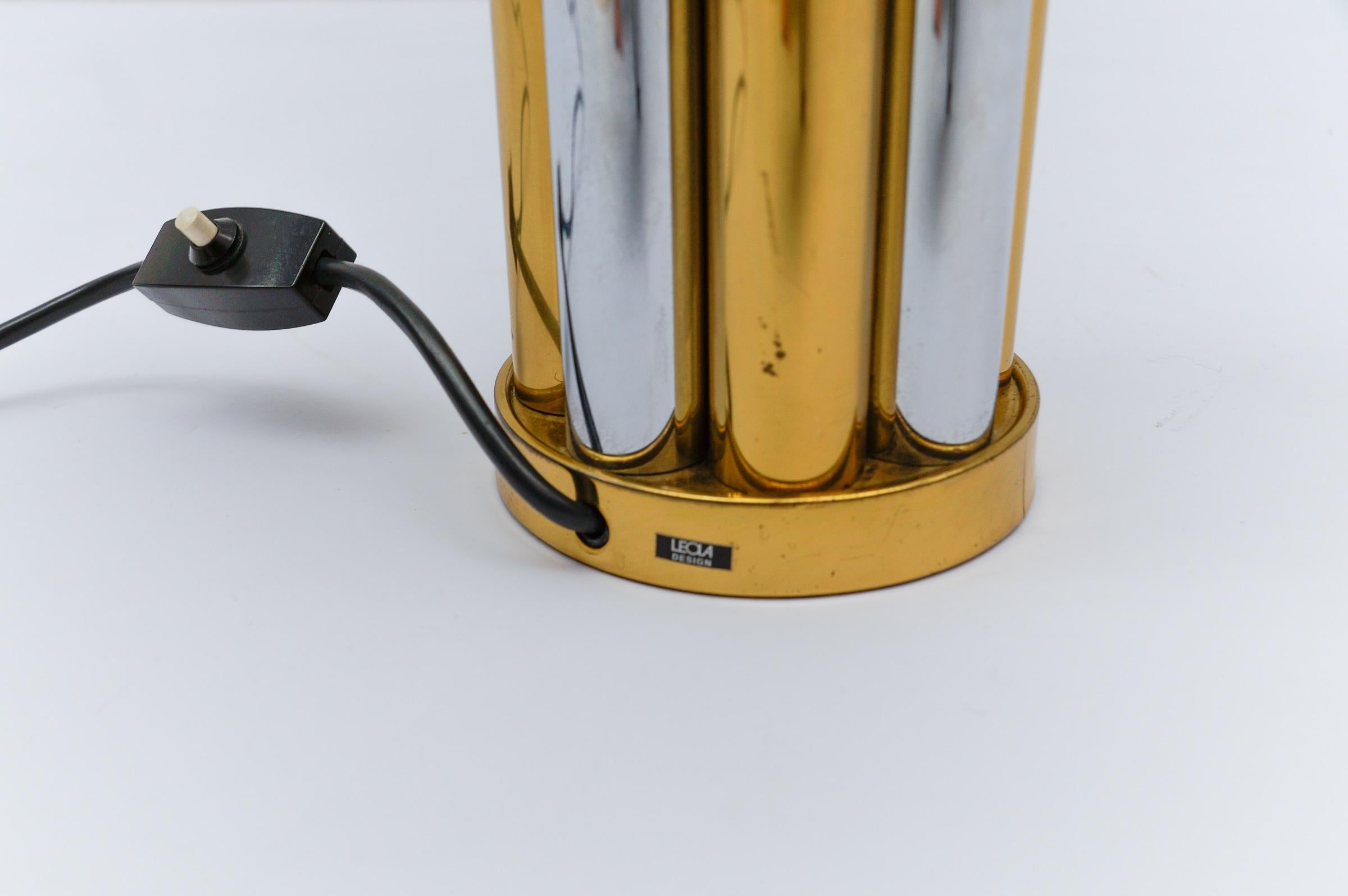 Hollywood Regency Bicolor Table Lamp Base by Leola, Germany, 1970s For Sale 2