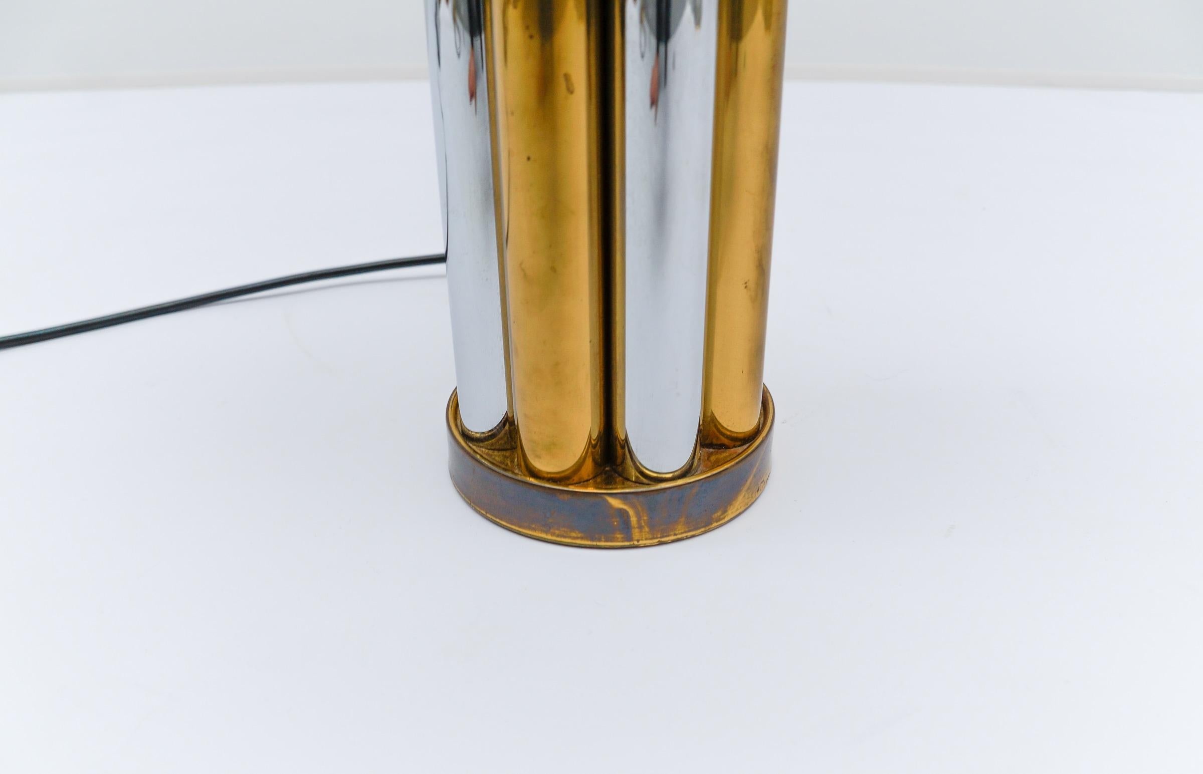 Hollywood Regency Bicolor Table Lamp Base by Leola, Germany, 1970s For Sale 2