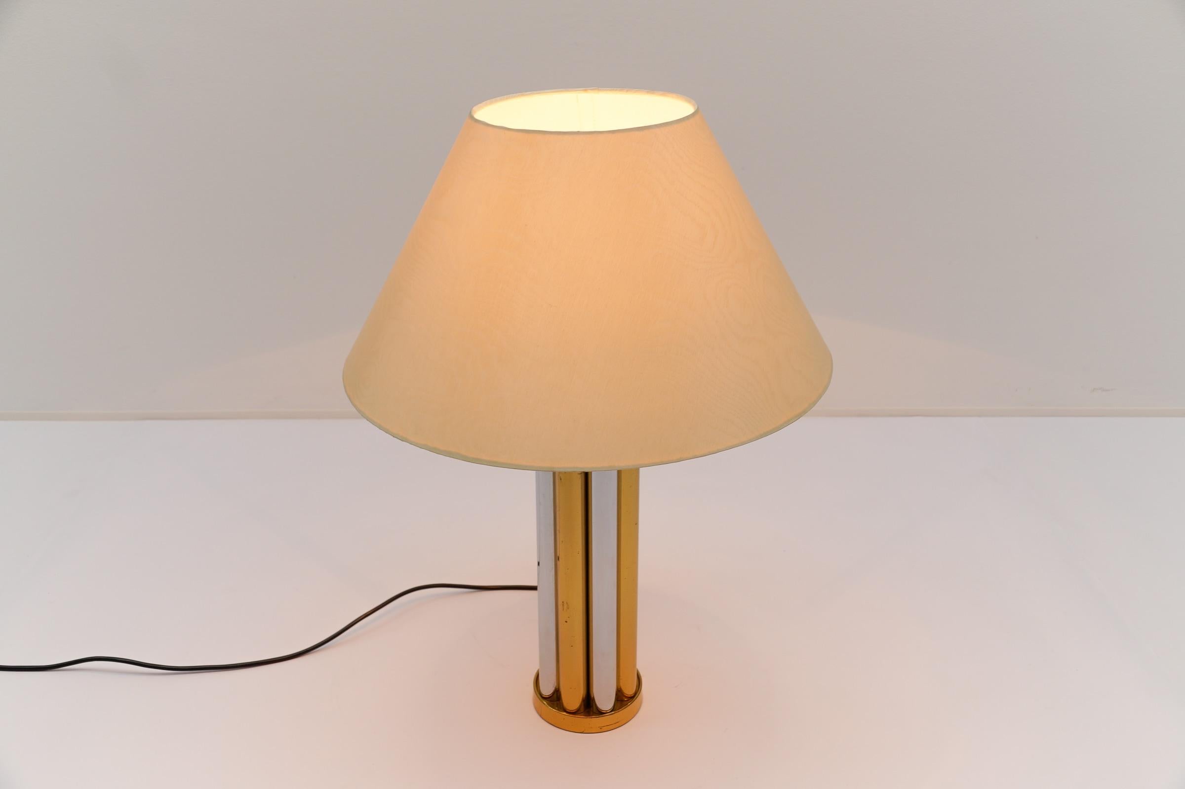 Hollywood Regency Bicolor Table Lamp Base by Leola, Germany, 1970s For Sale 3