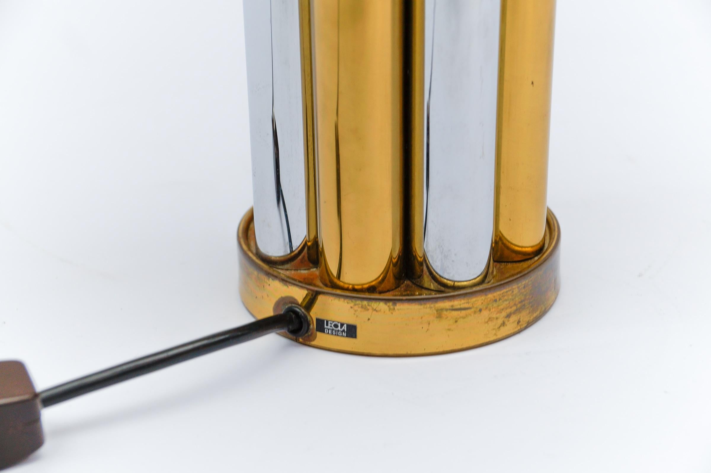 Hollywood Regency Bicolor Table Lamp Base by Leola, Germany, 1970s For Sale 3
