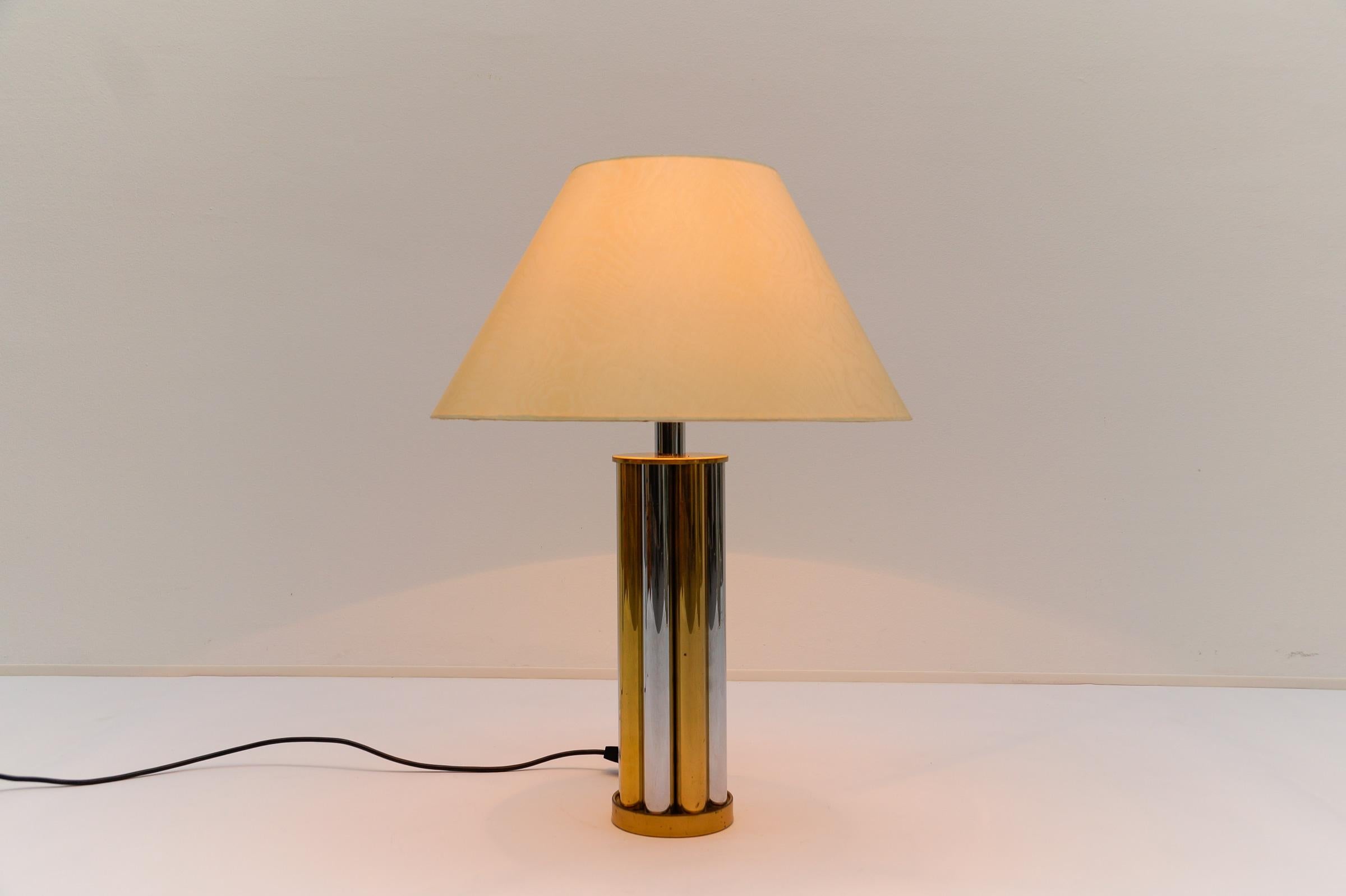 Hollywood Regency Bicolor Table Lamp Base by Leola, Germany, 1970s For Sale 4