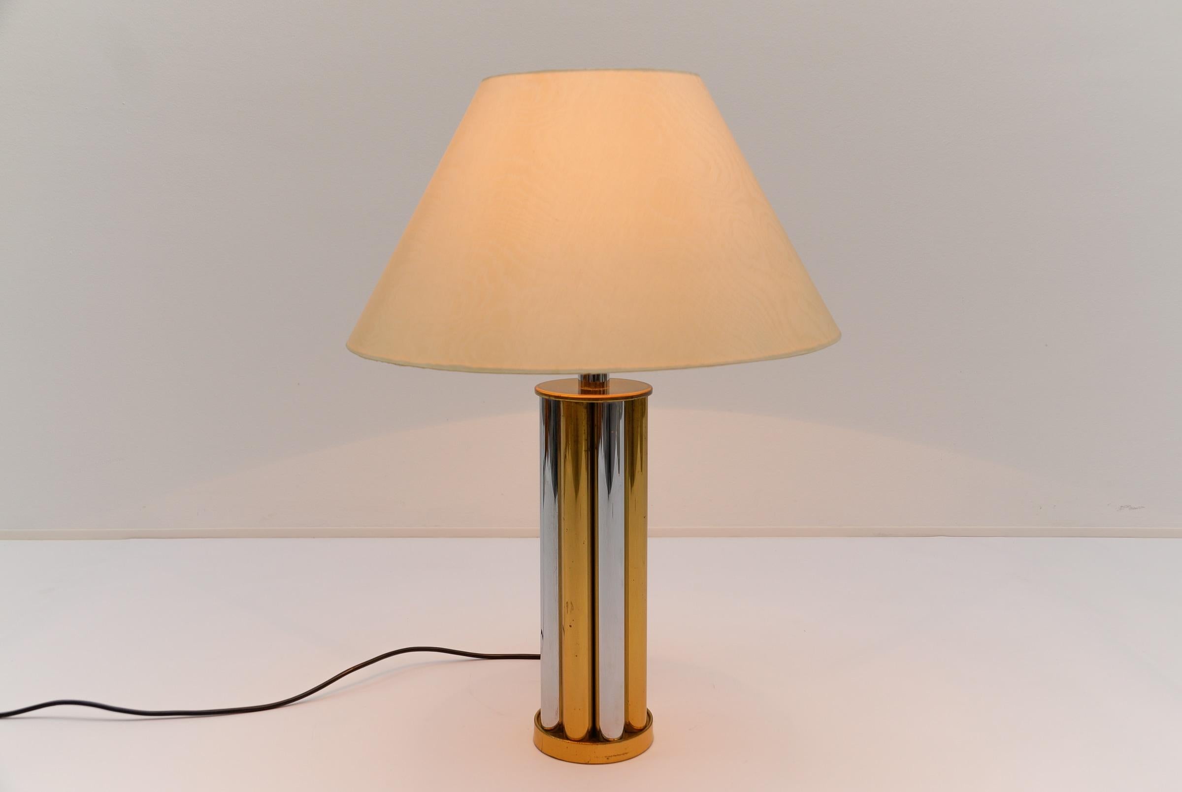 Hollywood Regency Bicolor Table Lamp Base by Leola, Germany, 1970s For Sale 4