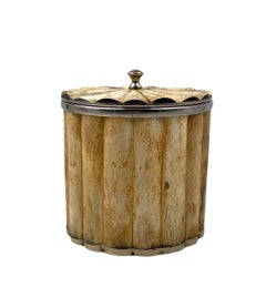 Hollywood Regency Eiskübel aus Knochen und Messing, Italien 1970er Jahre