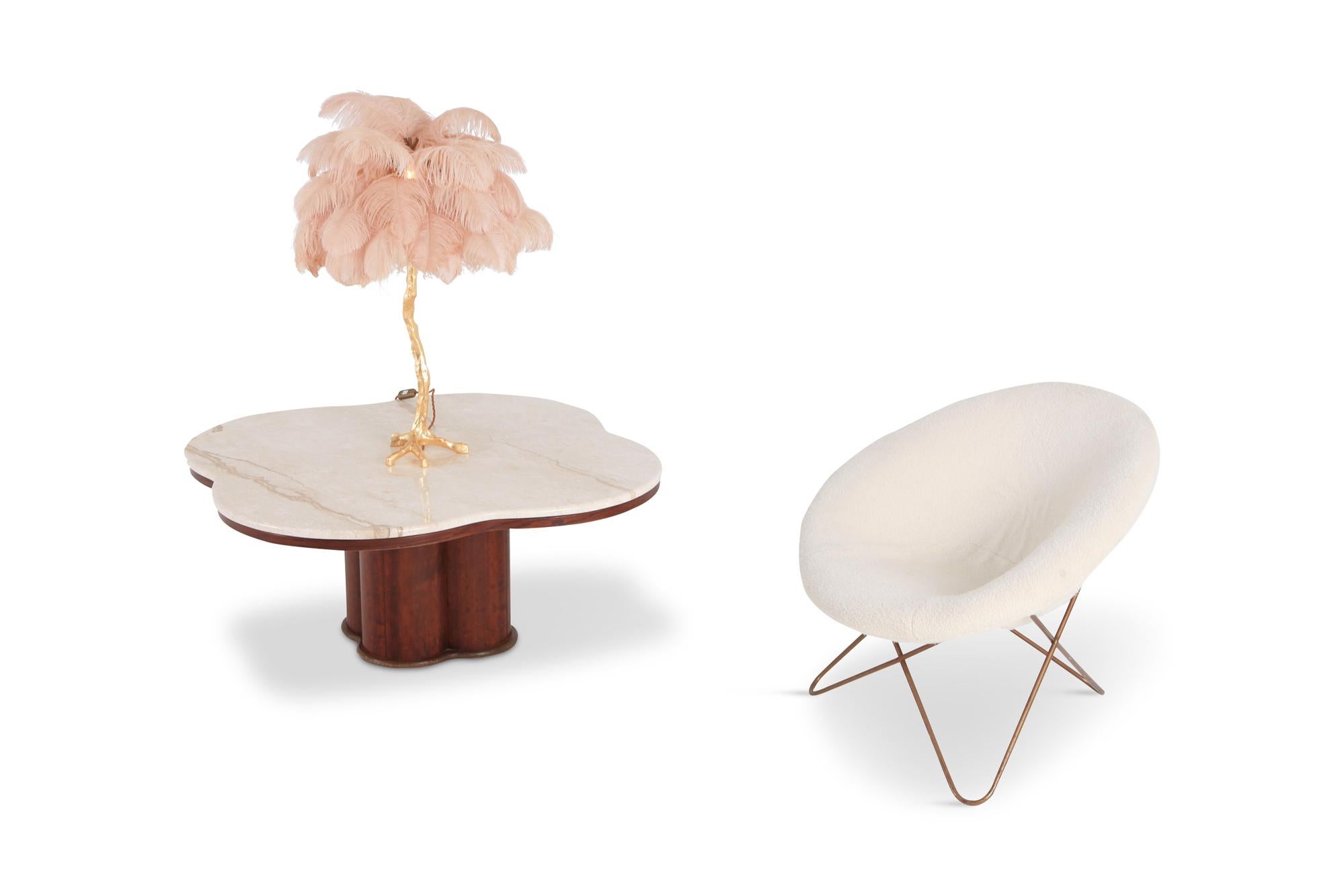 ostrich feather lamp
