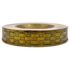Hollywood regency brass ashtray / vide poche, Italy 1970s