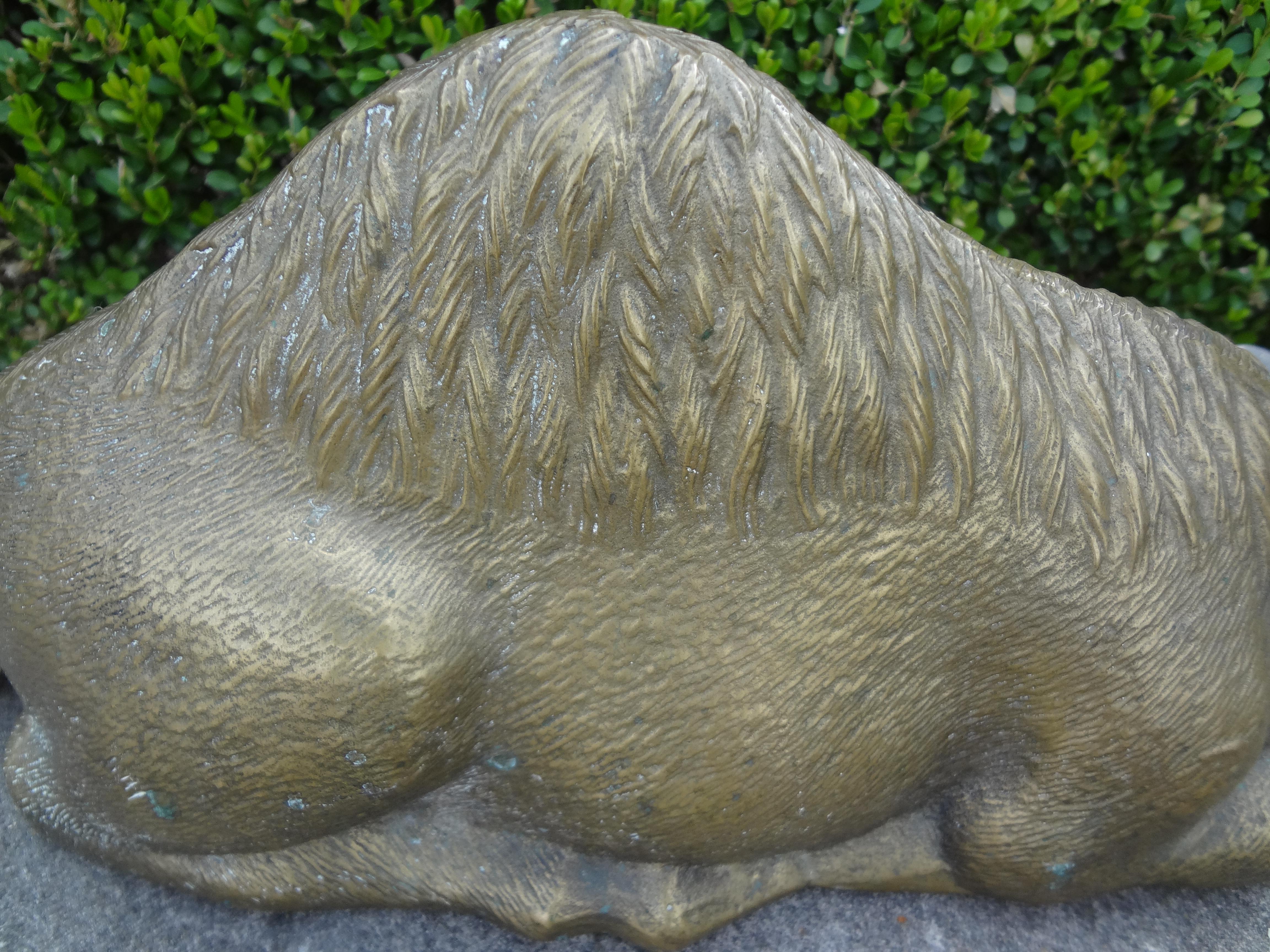 Statua di cammello in ottone Hollywood Regency in vendita 7
