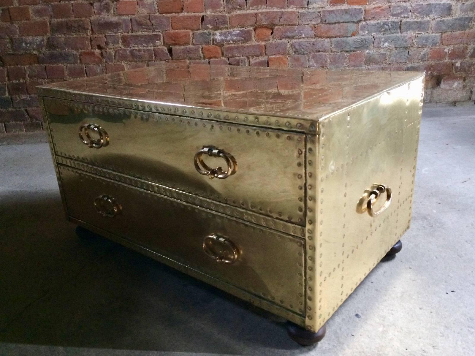 Hollywood Regency Brass Chest of Drawers Sarried Elton John Interest For Sale 6