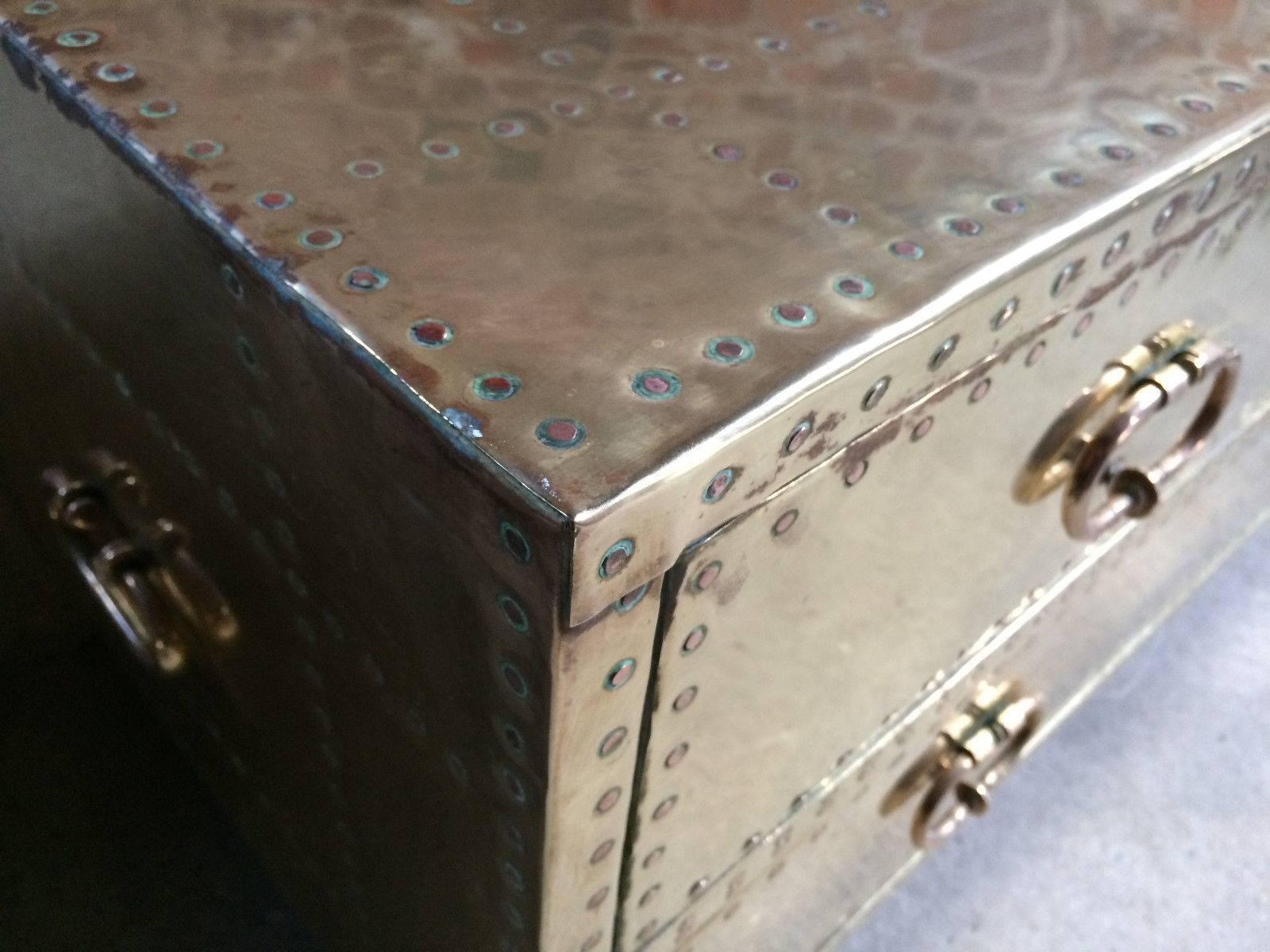 Hollywood Regency Brass Chest of Drawers Sarried Elton John Interest For Sale 3