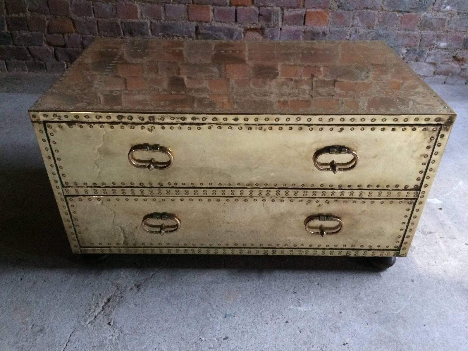 Hollywood Regency Brass Chest of Drawers Sarried Elton John Interest For Sale 4