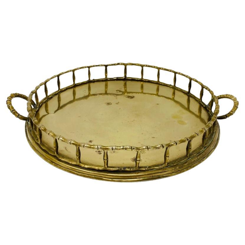 Vintage Brass Tray, Jewelry Tray, Vintage Vanity Tray, Brass Serving