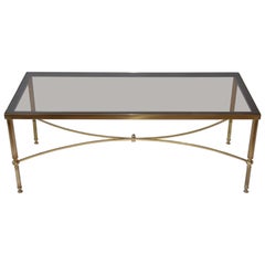 Hollywood Regency Brass Coffee Table