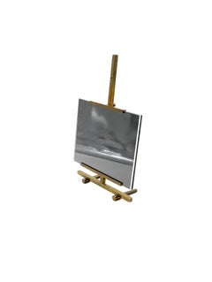 Hollywood regency brass easel shaped picture frame, Montagnani Italy 1970s