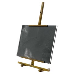 Hollywood regency brass easel shaped picture frame, Montagnani Italy 1970s
