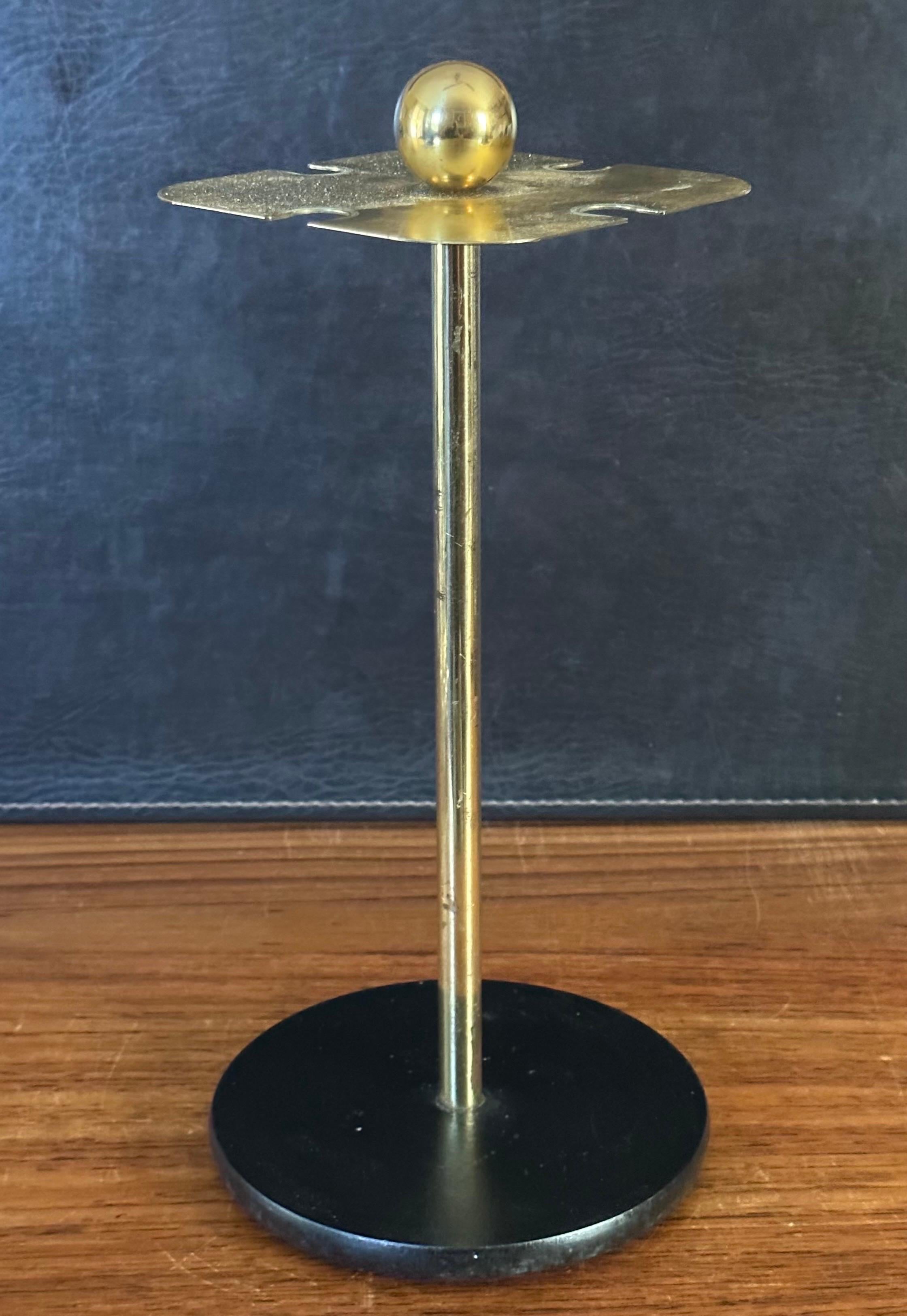 Hollywood-Regency-Cocktail-Barbesteck aus Messing von Maxwell Phillips, fünfteilig im Angebot 7