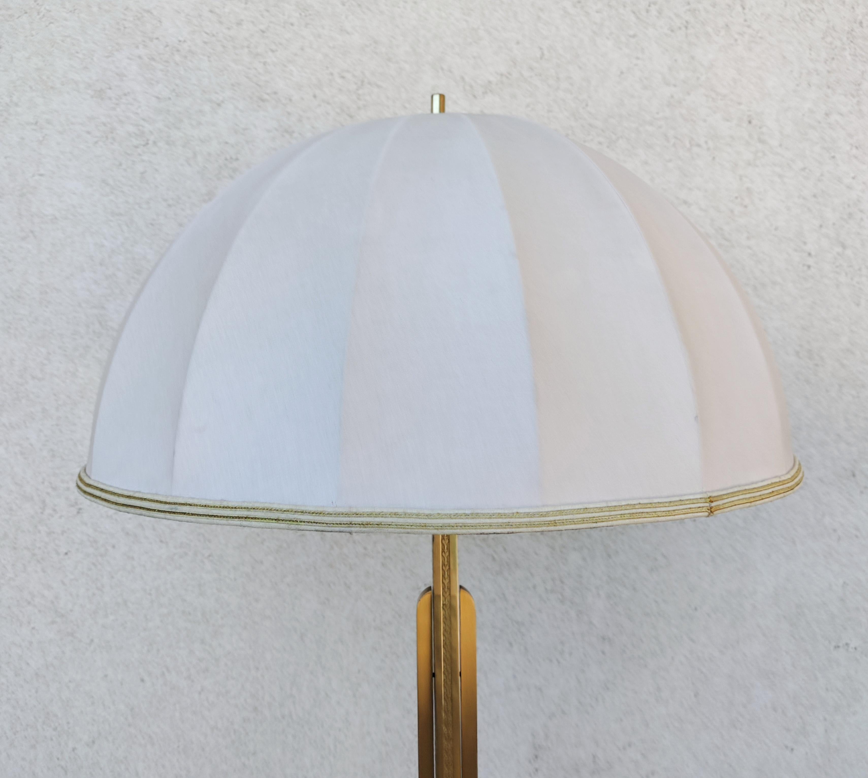 Mid-20th Century Hollywood Regency Brass Floor Lamp by Schroder and Co., West Germany 1950s For Sale