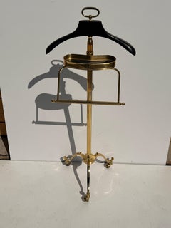 Hollywood Regency Brass Gentleman's Valet Style of Maison Jansen