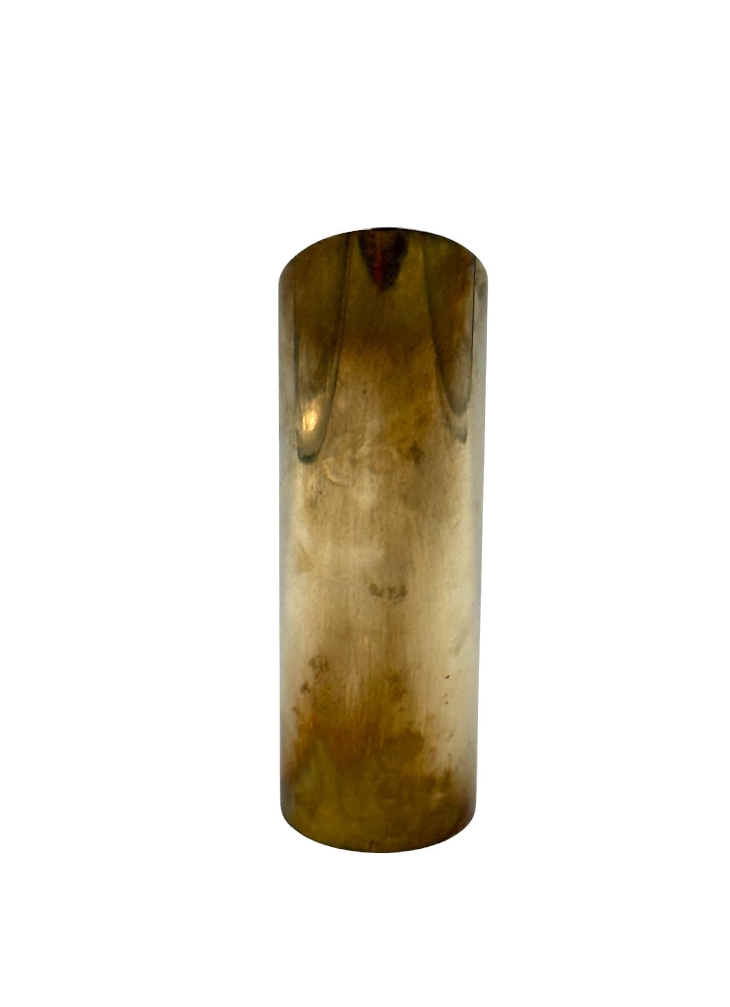 Pichet / vase en laiton de style régence hollywoodienne, Kaleb Italie 1970 en vente 6