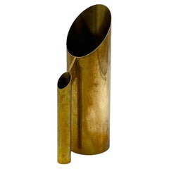 Hollywood regency brass jug / vase, Kaleb Italy 1970s