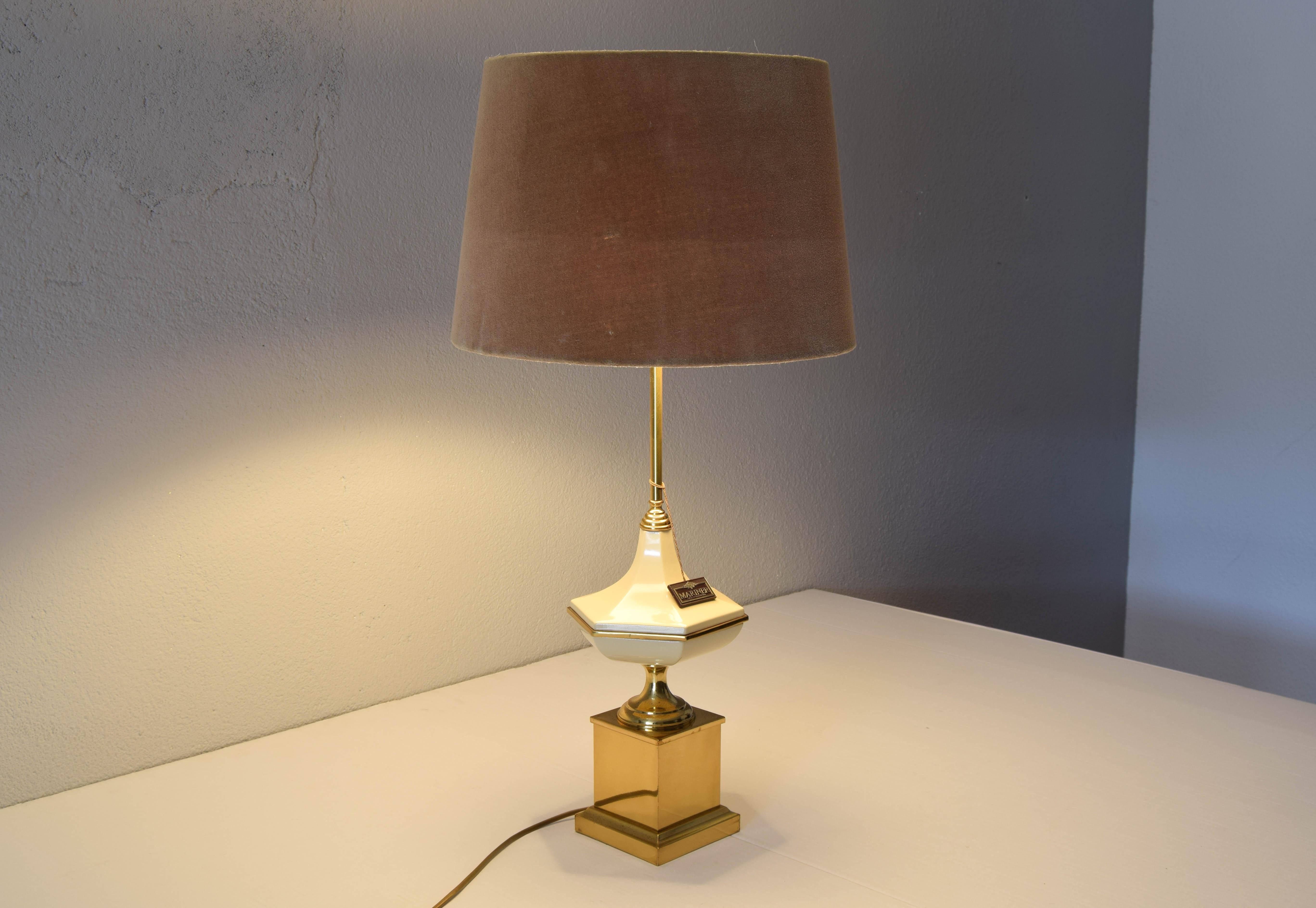 20th Century Hollywood Regency Brass Mariner Table Lamp Mid Century, Spain 70s For Sale