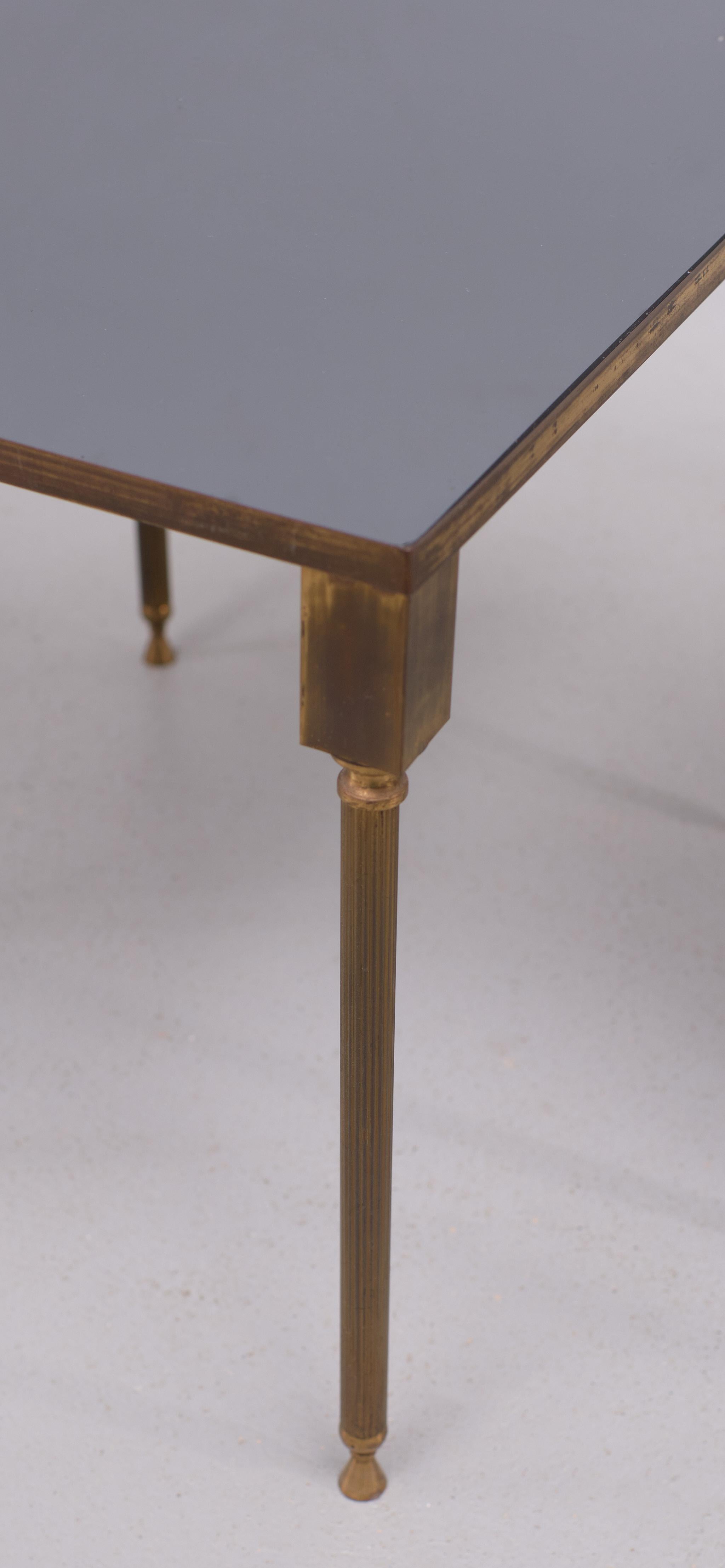 Hollywood Regency Brass nesting tables by Maison Charles  France 1950s  For Sale 5