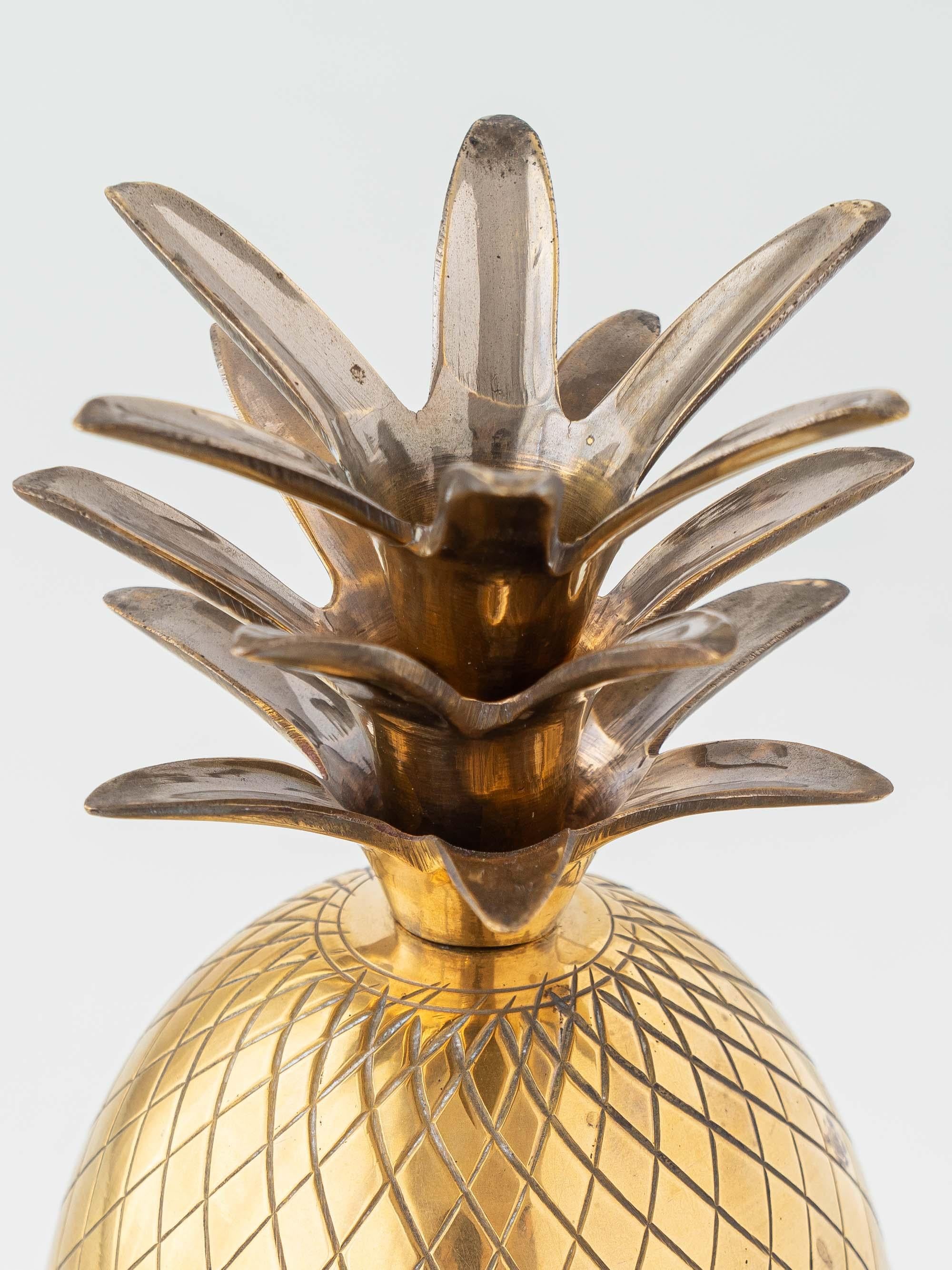 Hollywood Regency Brass Pineapple Ice Bucket, 1960s-1970s For Sale 4