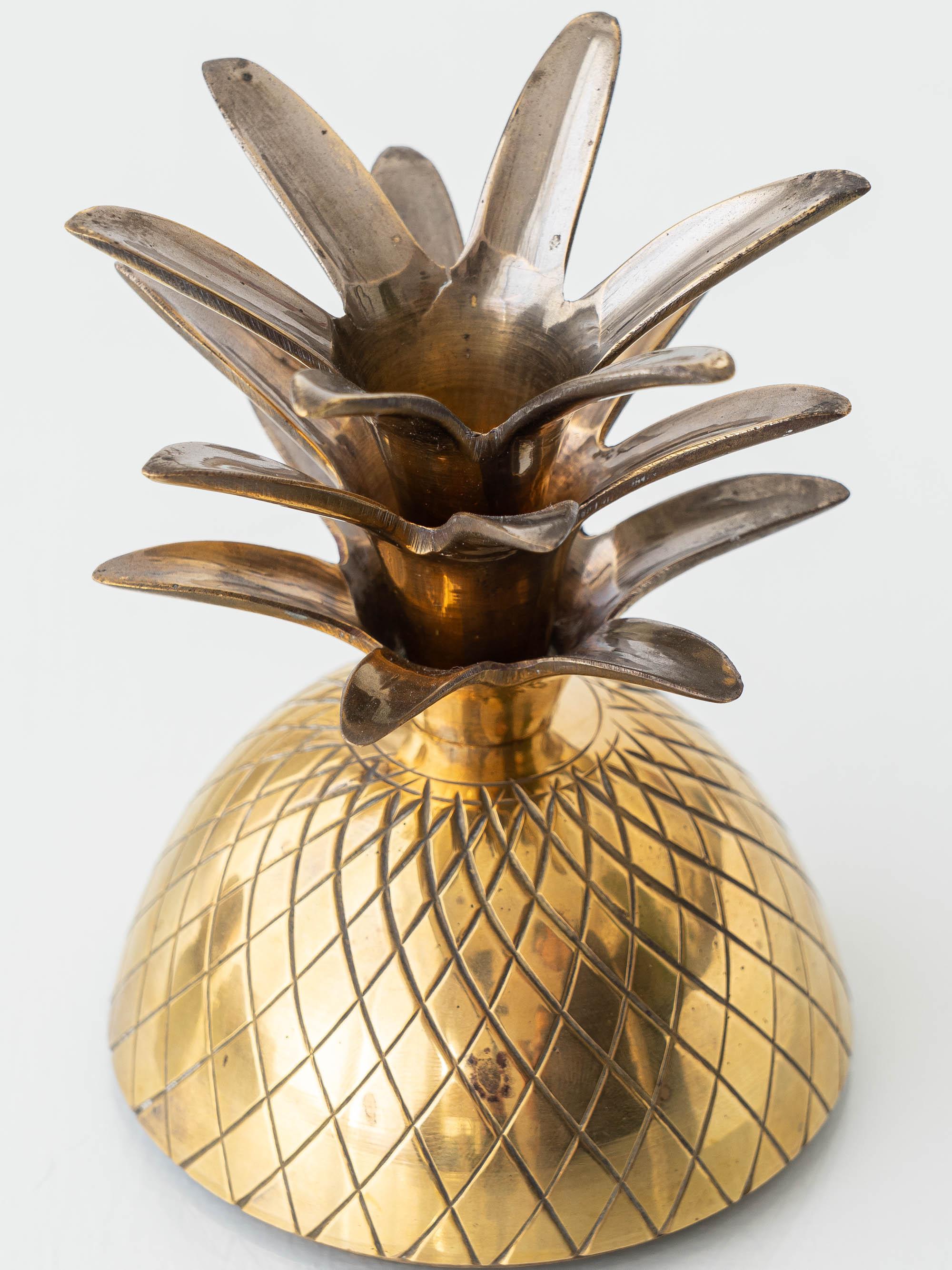 Hollywood Regency Brass Pineapple Ice Bucket, 1960s-1970s For Sale 5