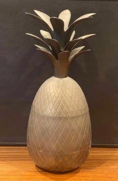 Hollywood Regency Brass Pineapple Ice Bucket